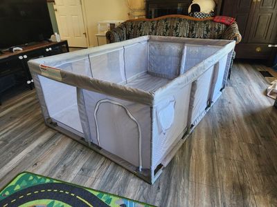Large Baby Playpen with Zipper Door (approx 50" x 23" x 75")