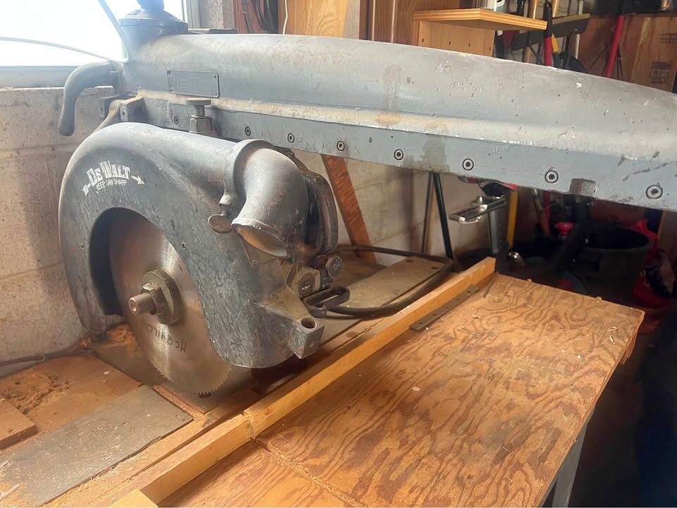 Vintage DeWalt Industrial 12 in GP Radial Arm Saw, with Manuals