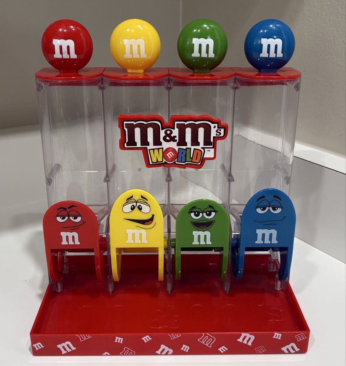 M&M's World 4-Tube Candy Dispenser Countertop Machine