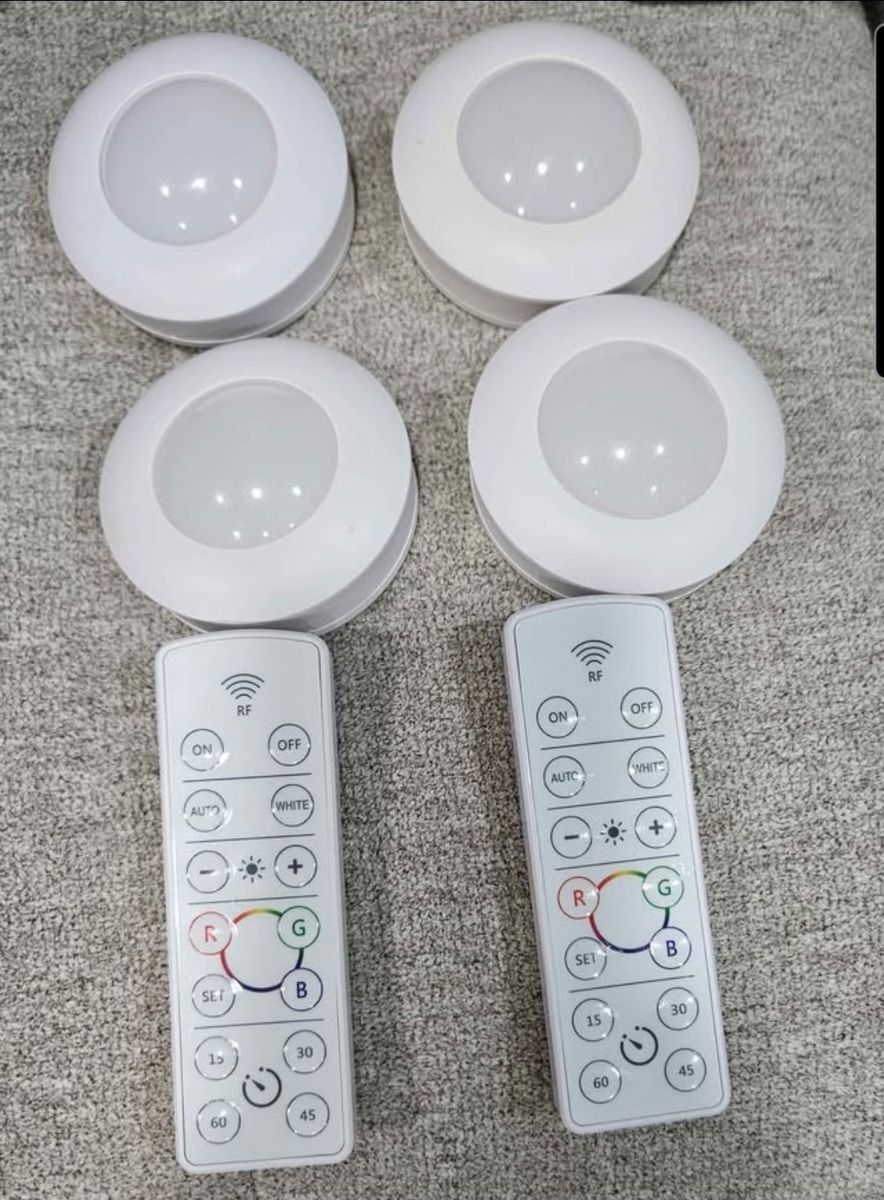 Energizer wireless  color changing light pucks.  2 sets of 2 or 4 lights& remote