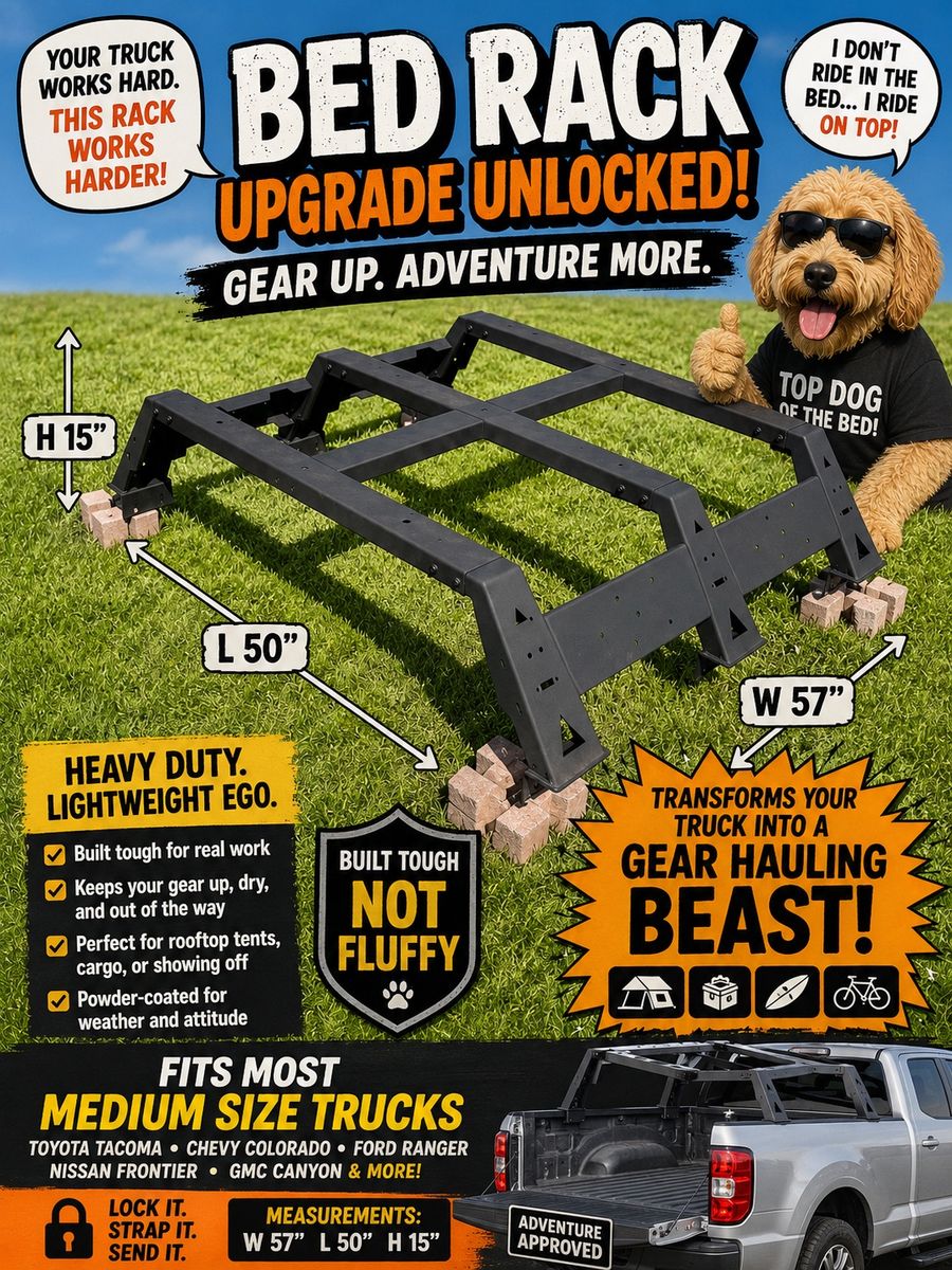 TURN YOUR TRUCK INTO AN ADVENTURE BEAST WITH THIS RACK!