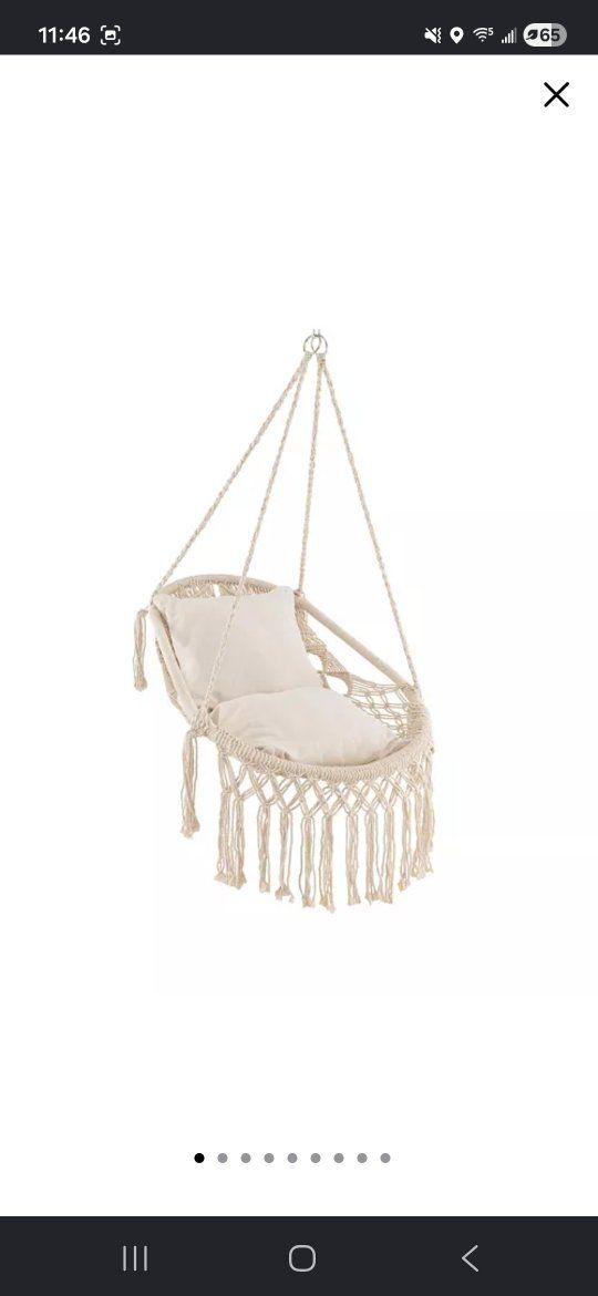 Hammock Hanging Chair w/Cushions 
Qty-2