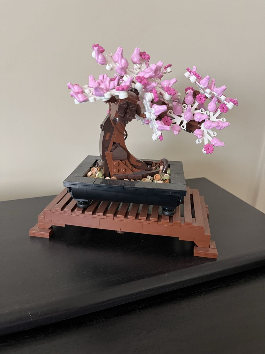 LEGO Botanicals Bonsai Tree Set 10281 Built with Pink Cherry Blossoms