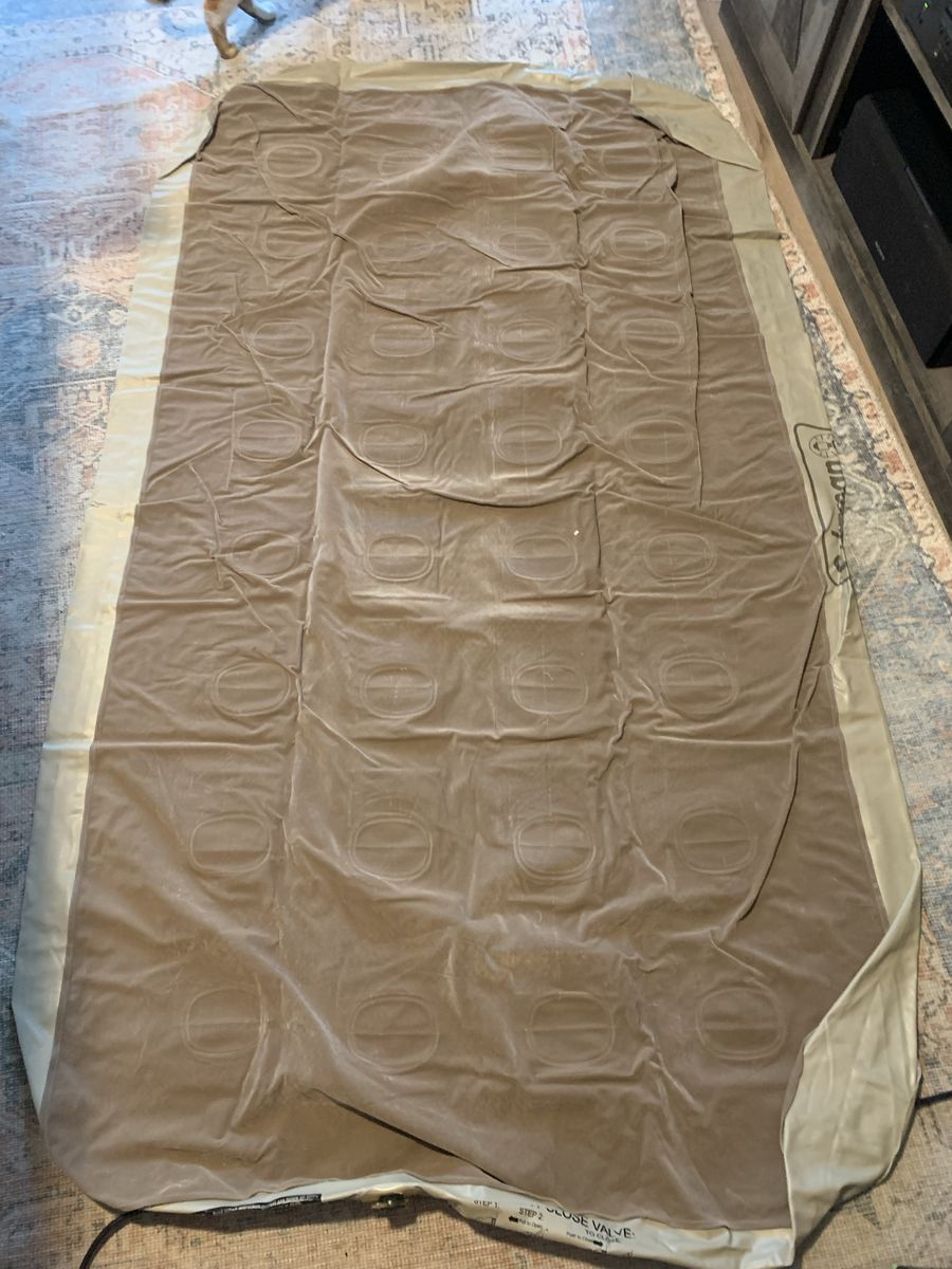 Intex Twin Size Air Mattress, 18in Height, Built-in Pump.