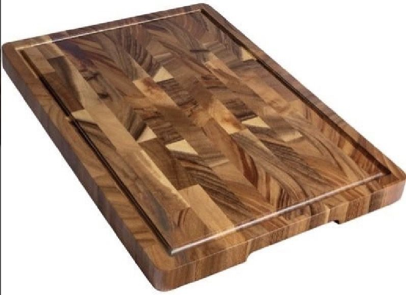 End Grain Wood Cutting Board 16.75in