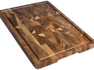 End Grain Wood Cutting Board 16.75in