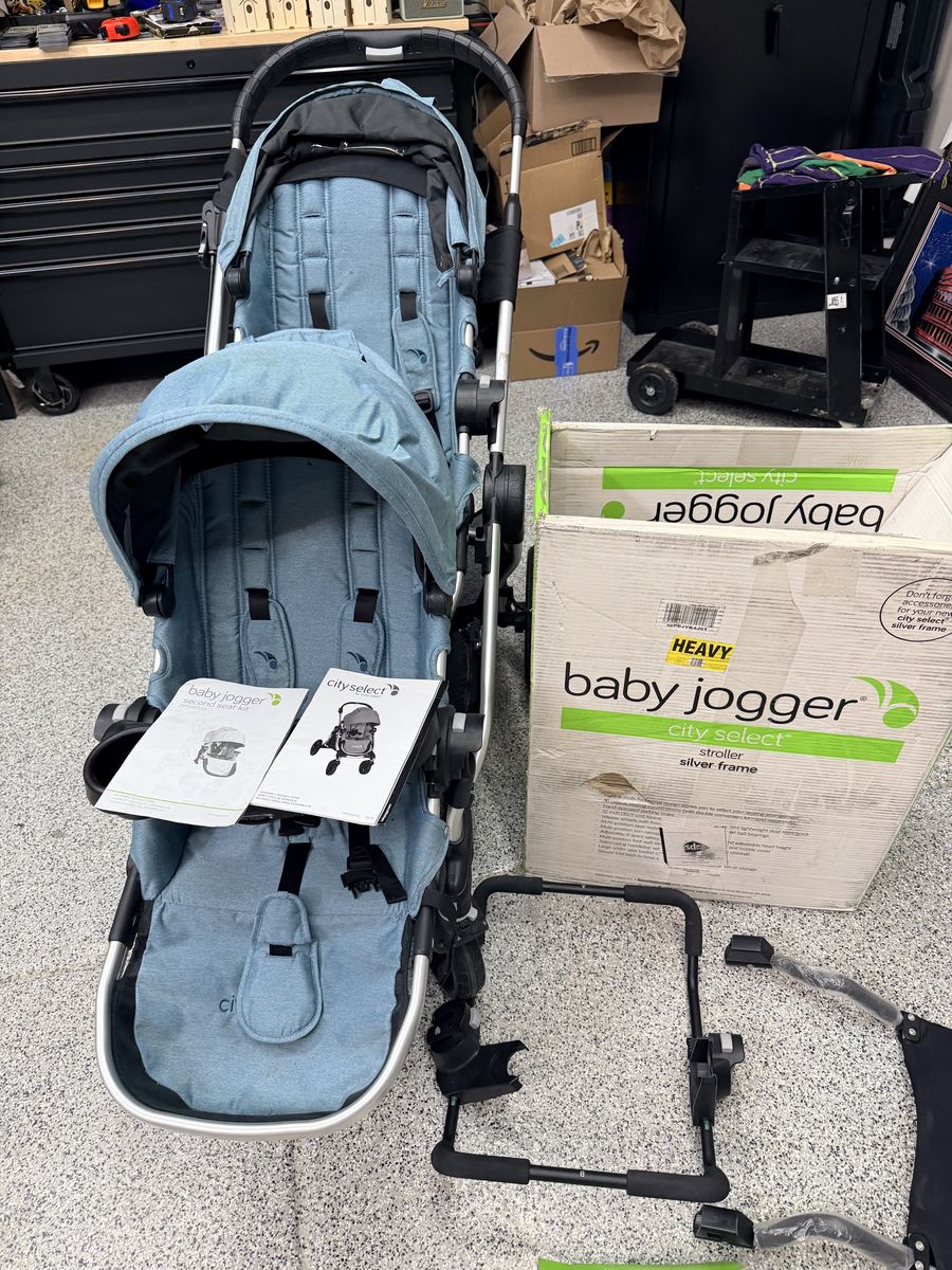 Baby Jogger City Select Double Stroller | Baby Stroller with 16 Ways to Ride