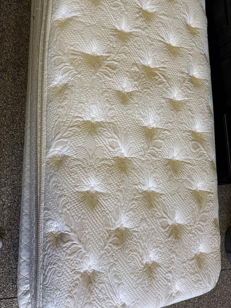 Great split king mattress.  Hardly used.  Very clean.