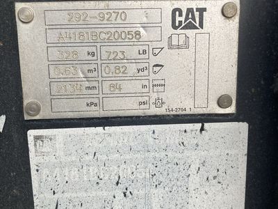 CAT 292-9270 84-Inch Heavy Duty Skid Steer Bucket Attachment