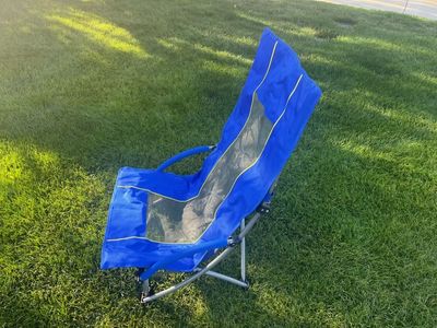 Brand new, never used, heavy duty beach chairs
