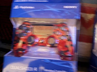 PS4 controller red camo