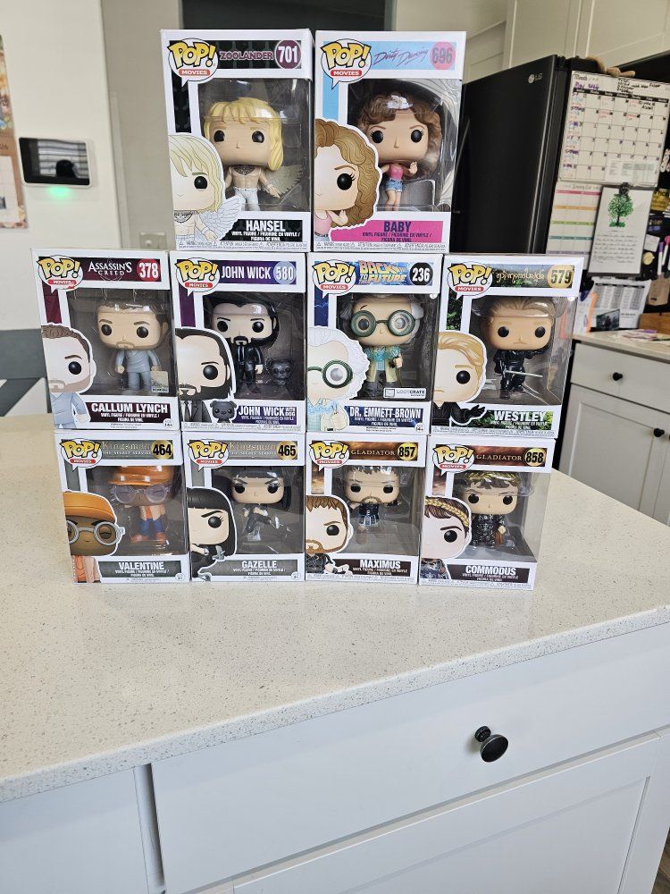 Assorted Movie funko pops