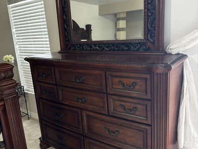 Dresser and mirror