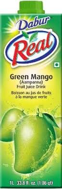 Dabur Real Green Mango Drink, Single 33.8 fl. oz. #103248