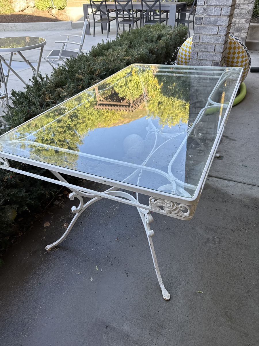 Vintage outdoor table and chairs