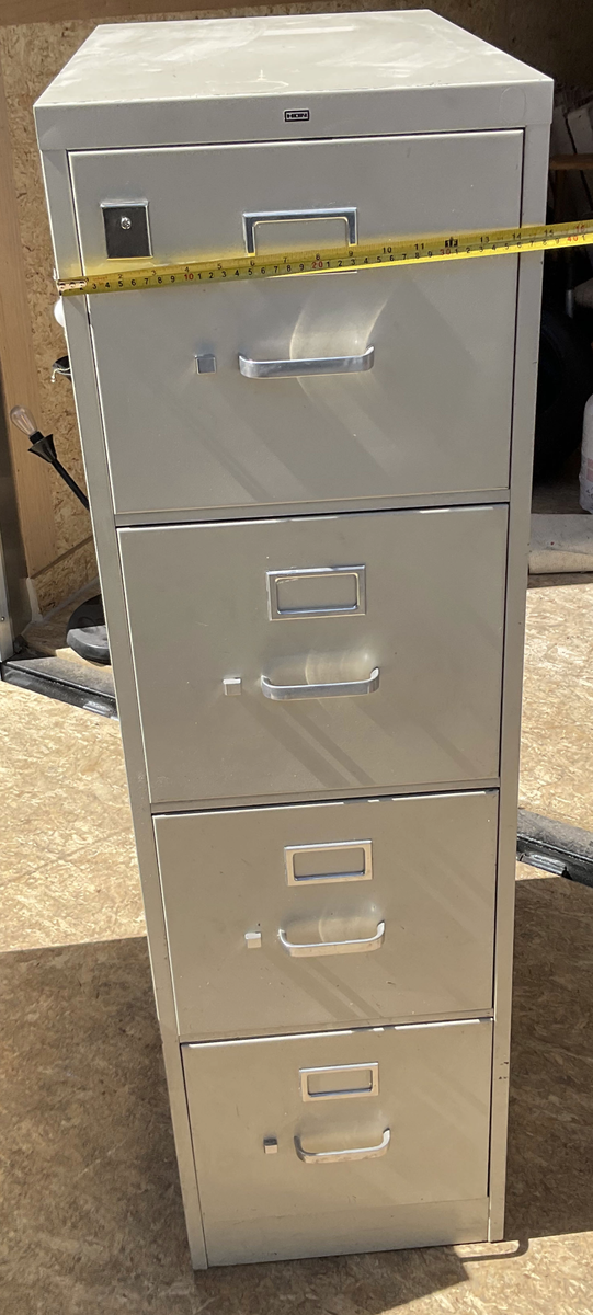 4-Drawer Metal Filing Cabinet - Commercial Grade Vertical Organizer