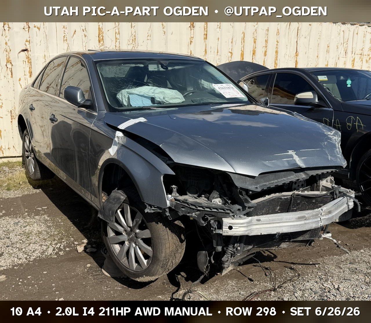 2010 Audi A4 B8 Parts - UTPAP Ogden