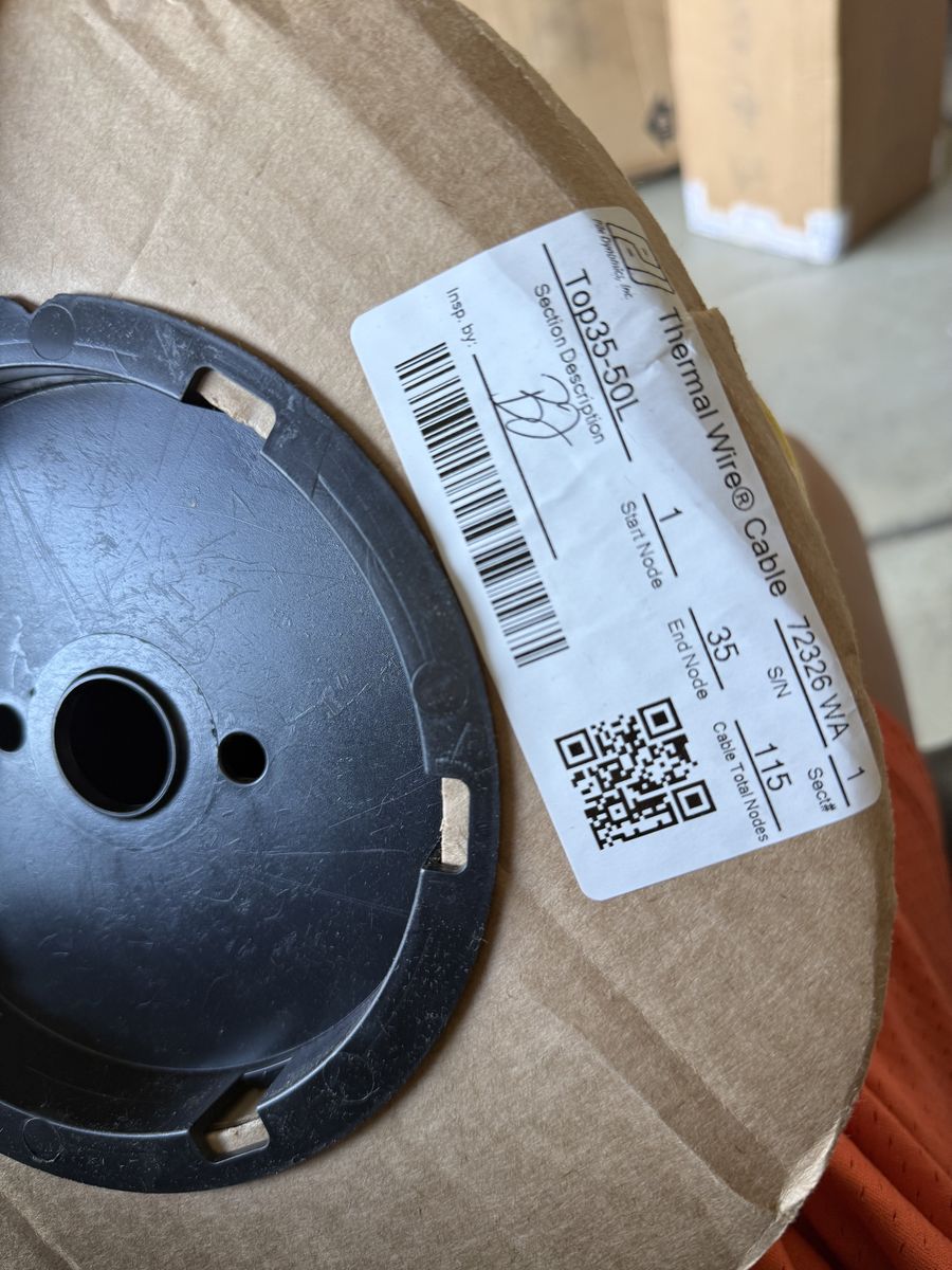 5 spools thermal wire