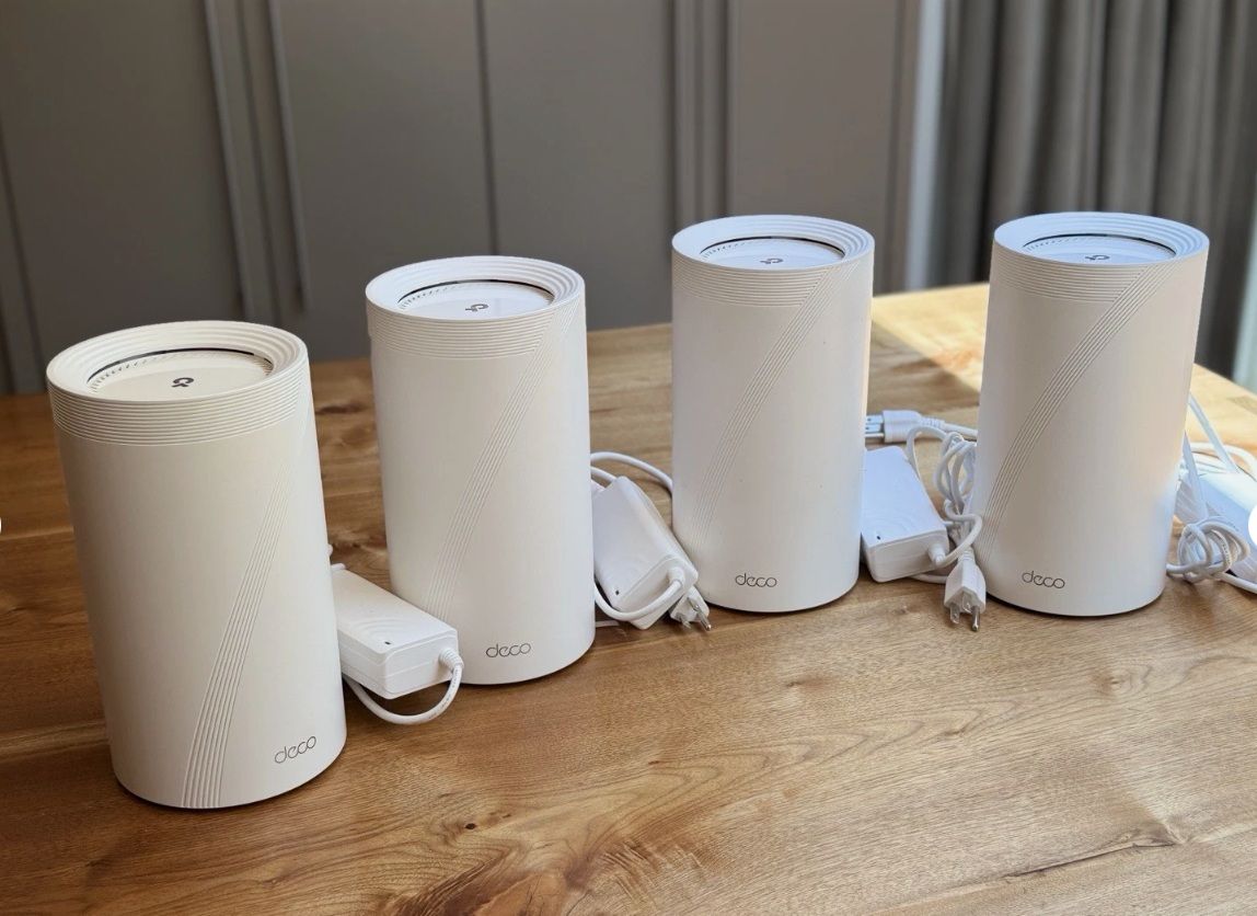 1-5 TP-Link - Deco 7 BE85 BE22000 Quad-Band Wi-Fi 7 Whole Home Mesh Router System