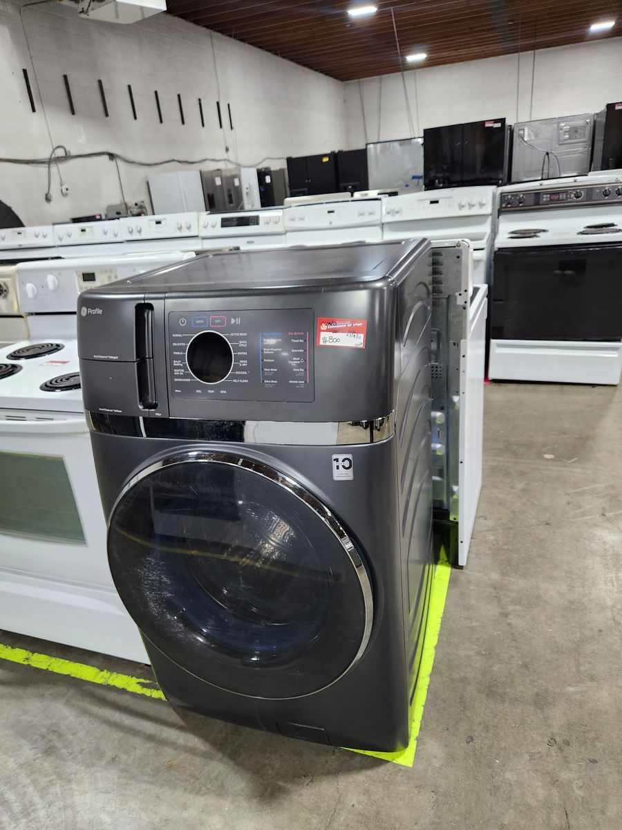 GE Profile UltraFast Ventless System 4.8 cu. ft. Front Load in Diamond Gray All In One