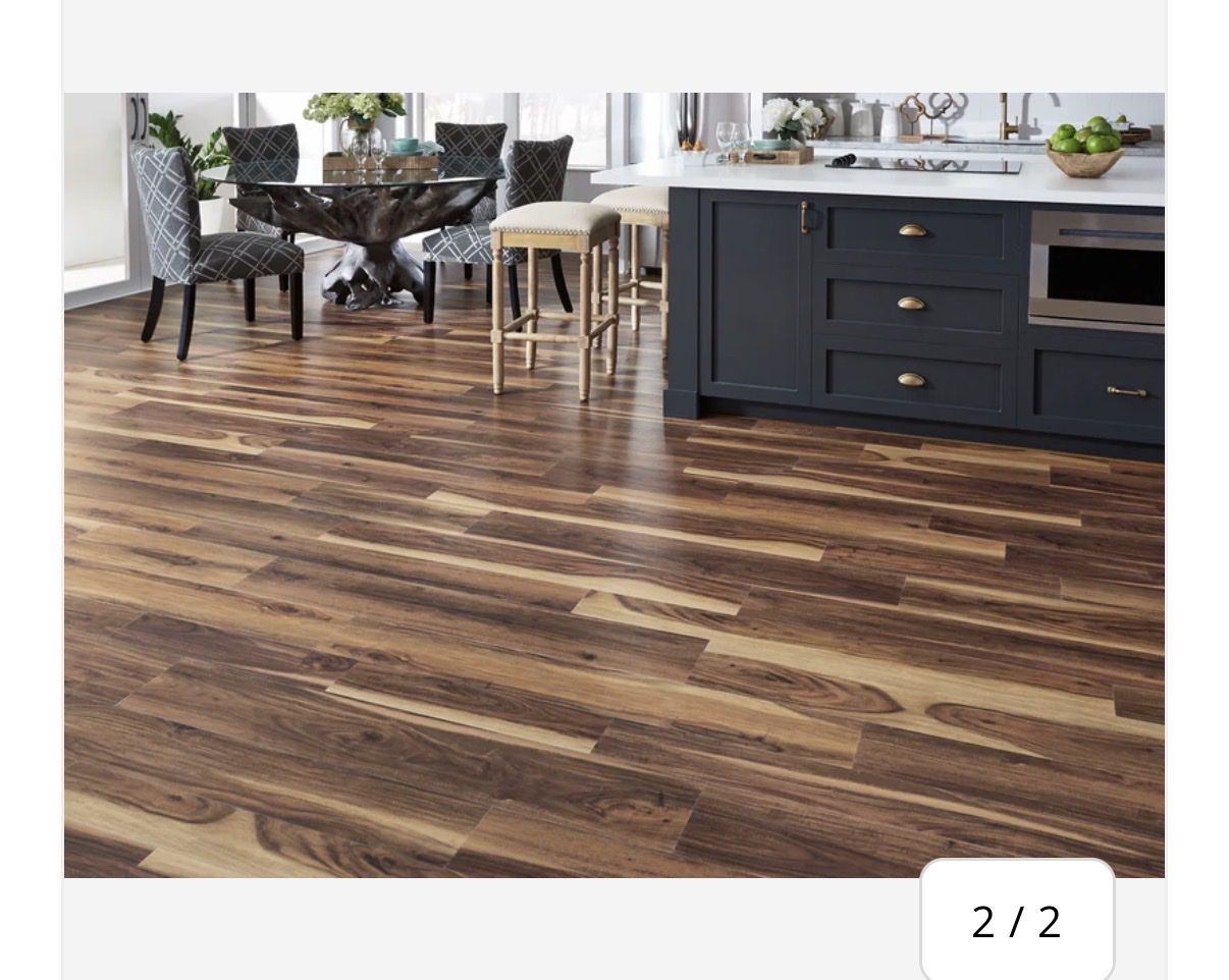6 Boxes CORELUXE Tobacco Road Acacia Engineered Vinyl Plank Flooring (LPV) 8mm - 23.63 sq ft per box