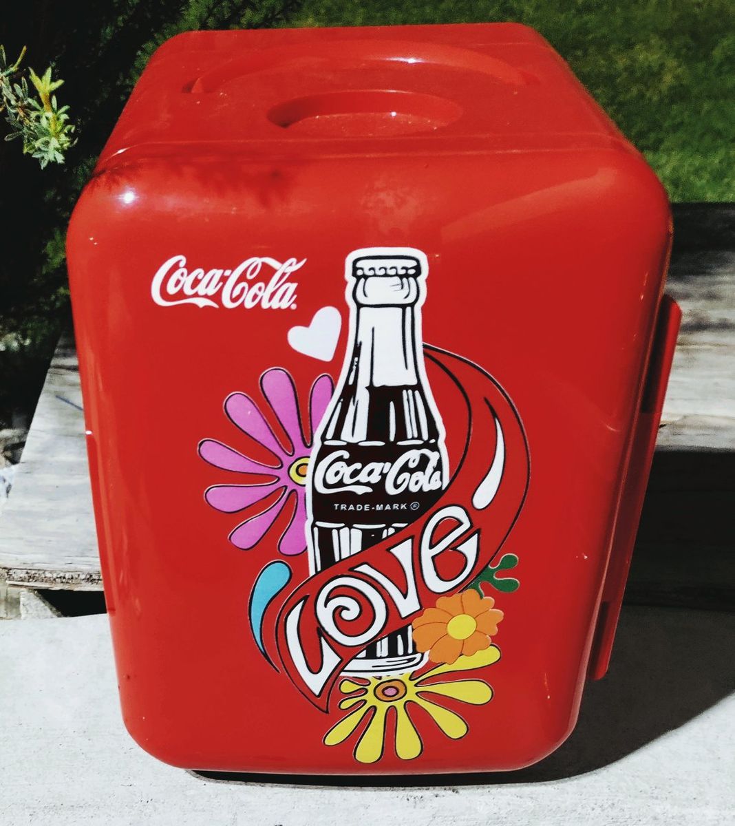 Vintage 1971 Coca-Cola Koolatron Mini Fridge KDC4-LOVE - Portable 12V DC/120V AC Cooler