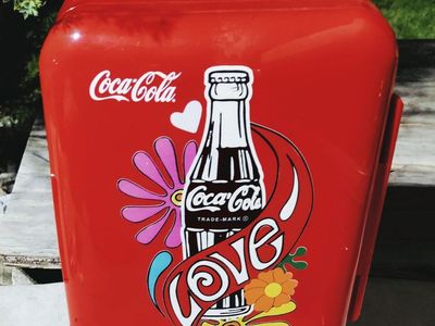 Vintage 1971 Coca-Cola Koolatron Mini Fridge KDC4-LOVE - Portable 12V DC/120V AC Cooler