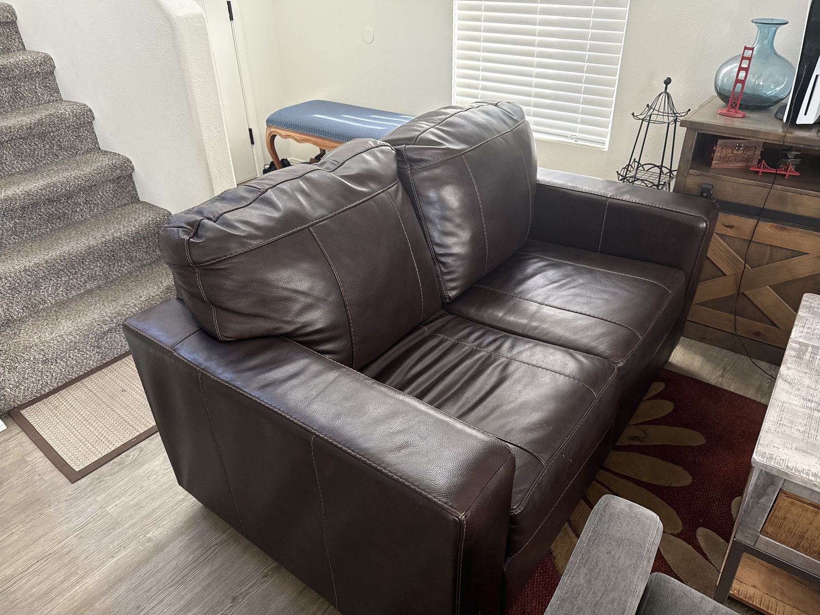 Leather Dark Brown Couches