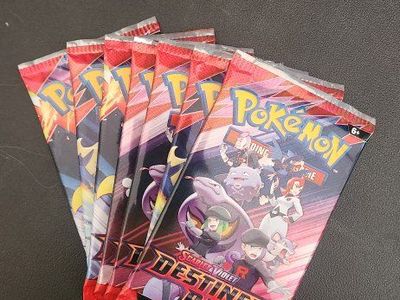 Pokemon TCG Scarlet & Violet Destined Rivals Booster Packs - Lot of 7