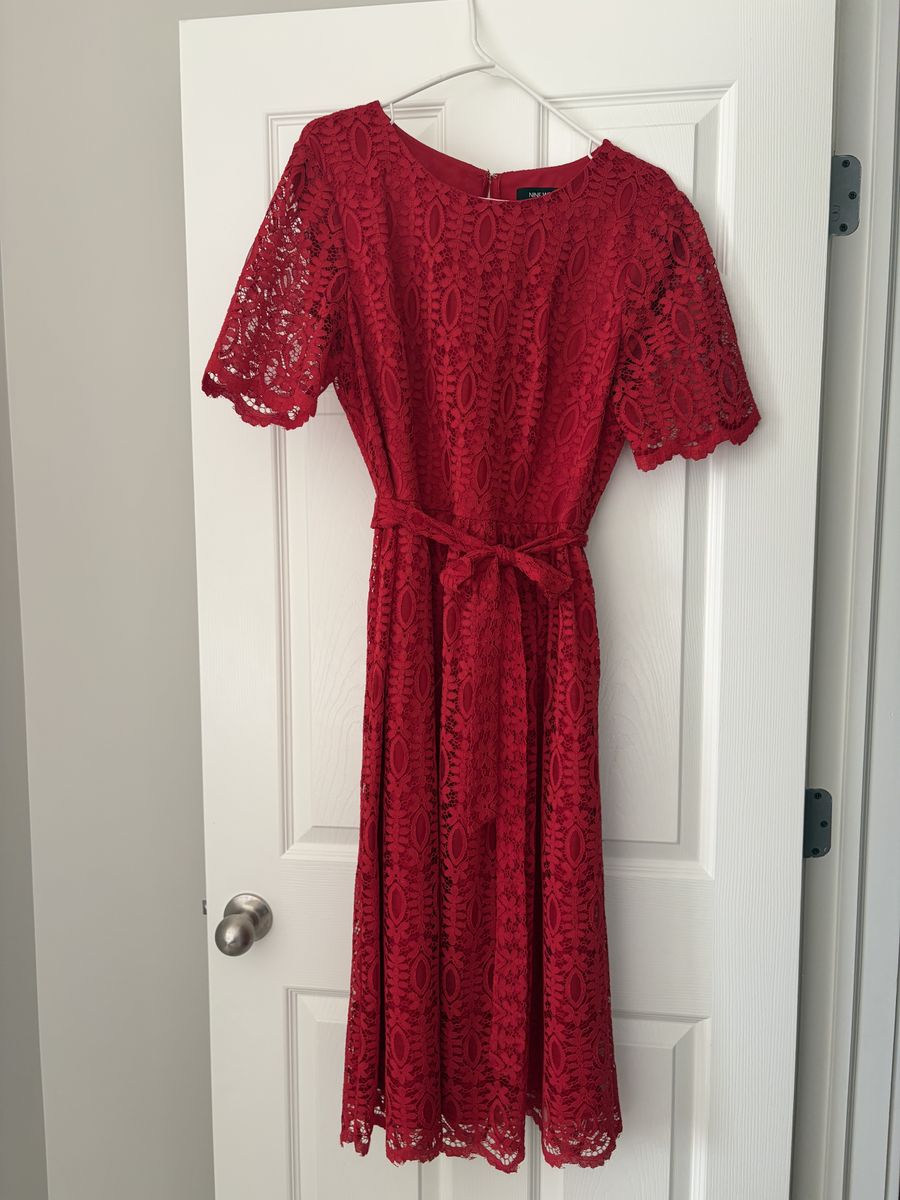 Women’s Red Lace Dress Size 12