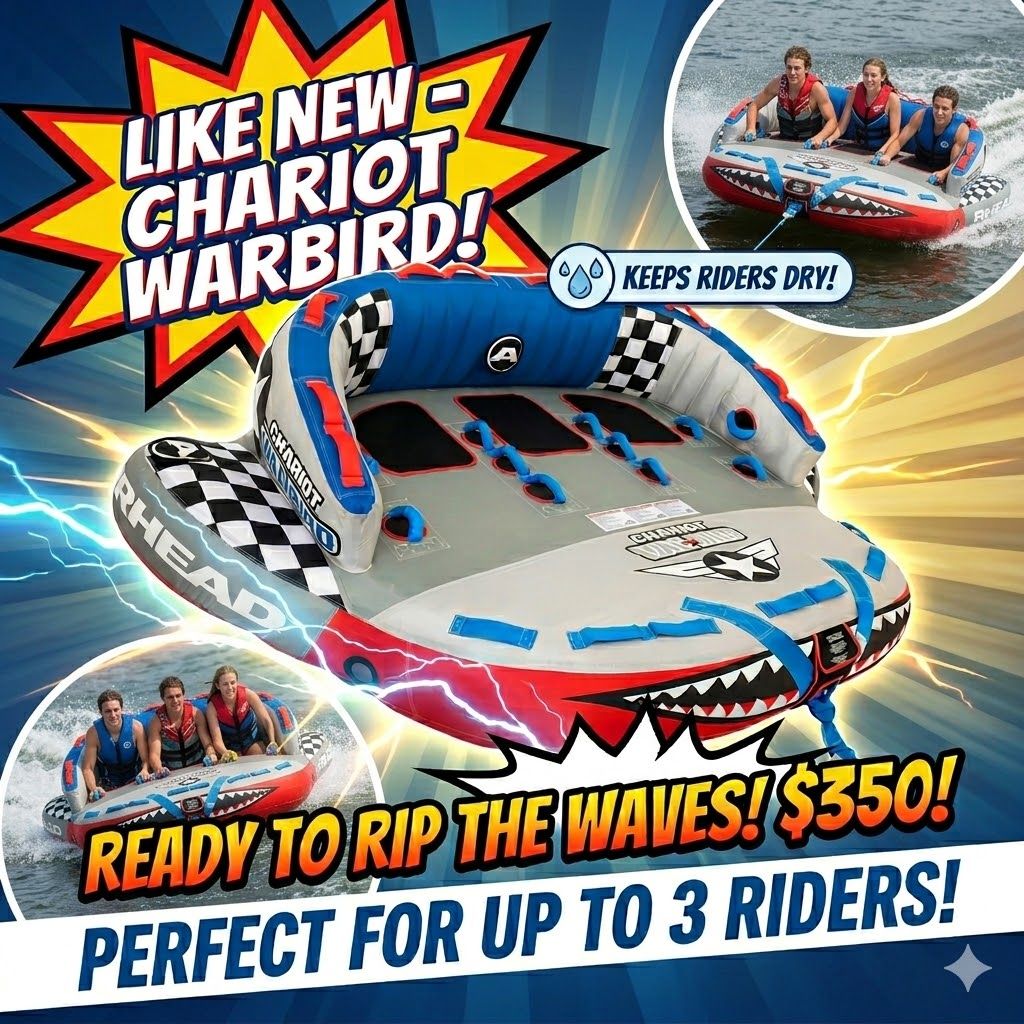 Chariot Warbird 1-3 Rider Reversible Tube - Like New