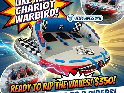 Chariot Warbird 1-3 Rider Reversible Tube - Like New