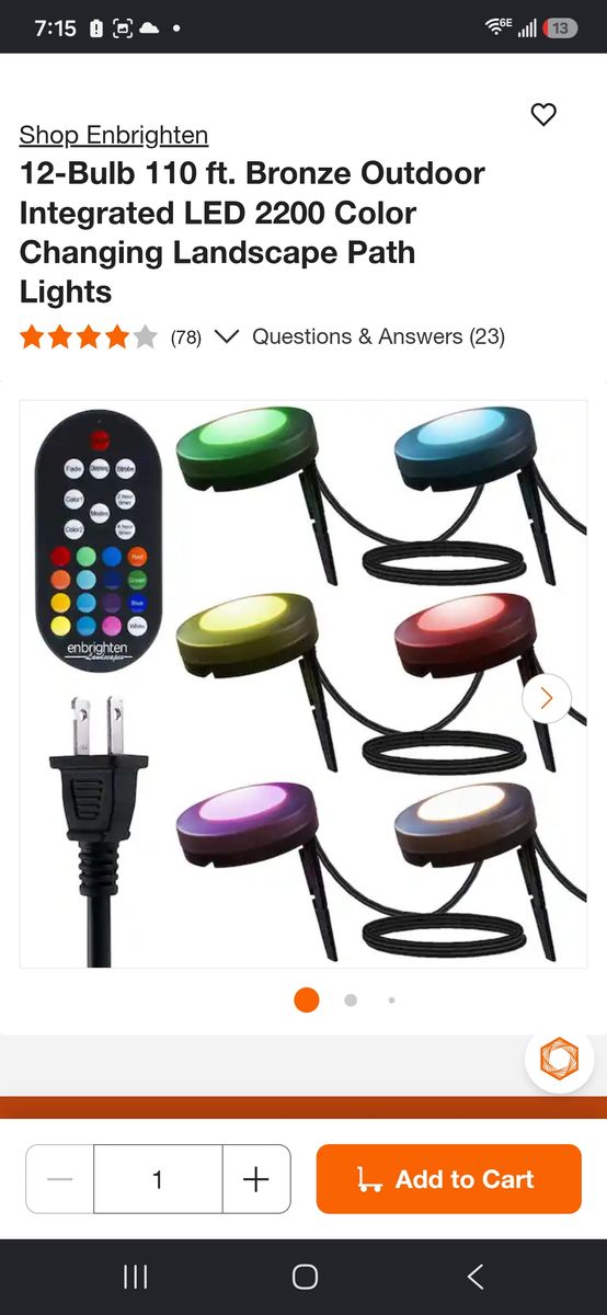 ENLIGHTEN landscape lighting pucks