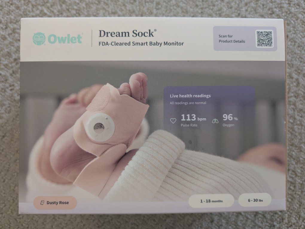 Owlet Dream Sock - Dusty Rose