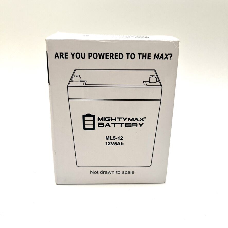 Mighty Max Battery ML5-12 - 12 Volt 5 AH