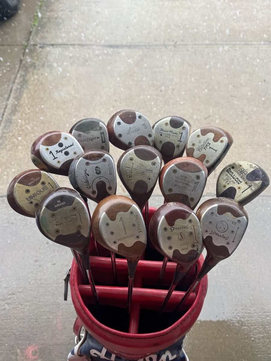 Lot 14 Classic Wood Drivers Golf Clubs