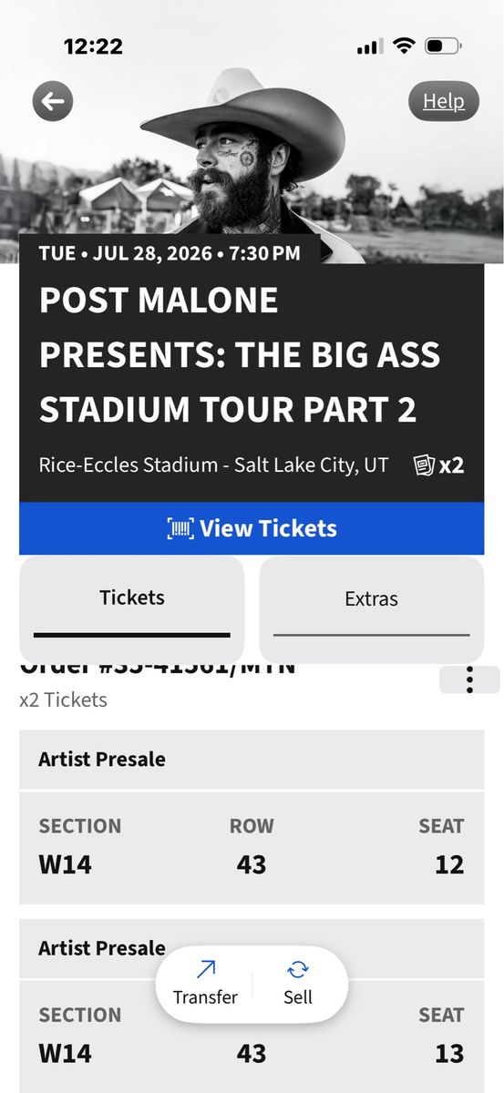 Post Malone July 28, Salt Lake City