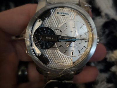 Diesel DZ7305 Stainless Steel Dual Time Zone Men's Watch - New in Box