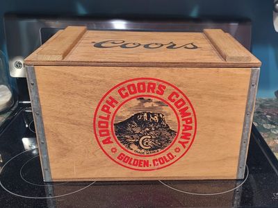 Vintage Large Wooden Coors Crate Adolph Coors Co. Golden Colorado