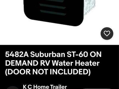5482A Suburban ST-60 On Demand RV Water Heater
