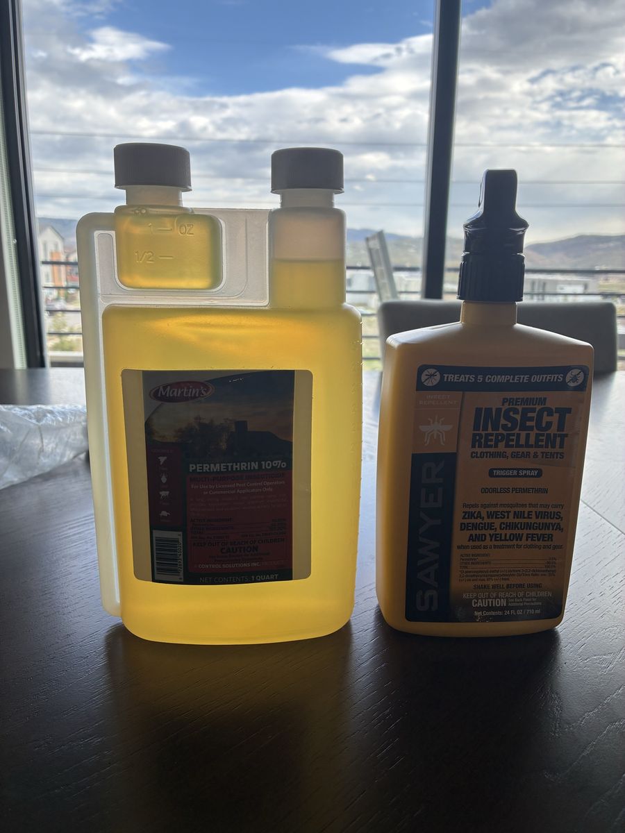 Martin’s Permethrin 10% and spray bottle