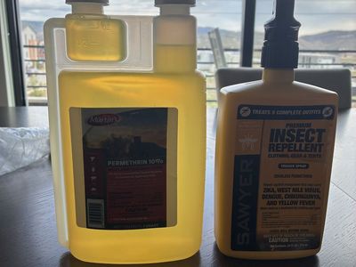 Martin’s Permethrin 10% and spray bottle