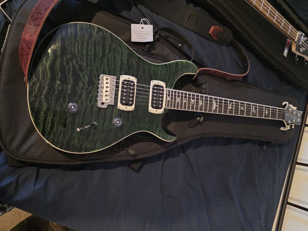 PRS SE Custom 24 Electric Guitar - Emerald Green, Bird Inlays - Excellent Condition