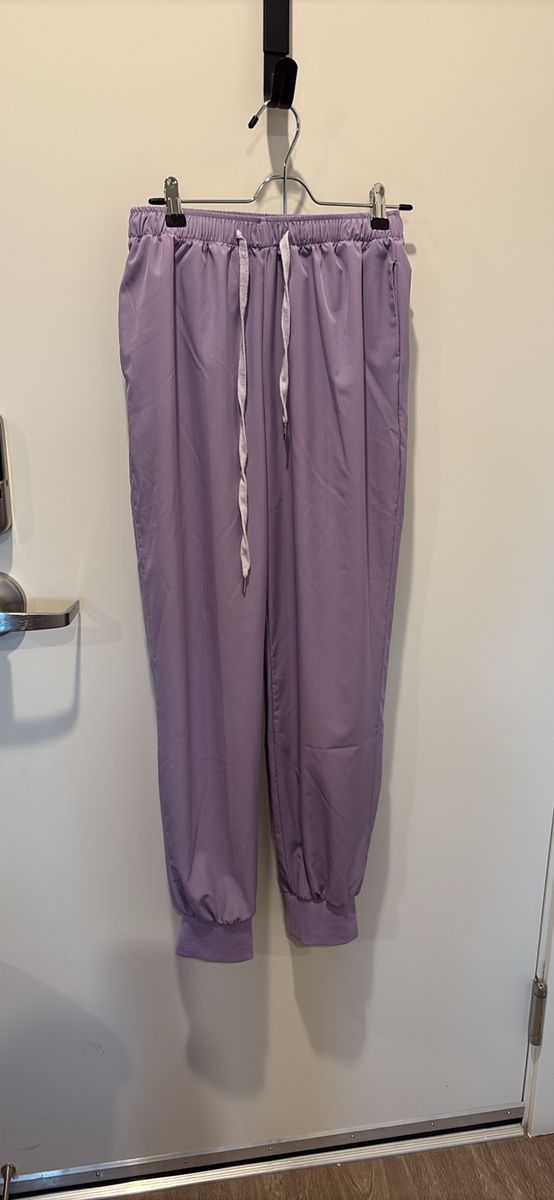 Purple scrub bottoms