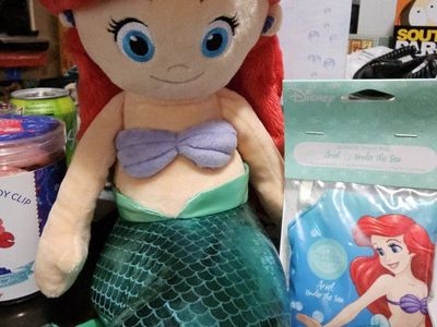 Disney Ariel "The Little Mermaid" Plush Doll & Scentsy Scent Pak "Under the Sea" Set