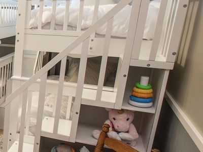 *TWIN* White Wooden Bunk Bed