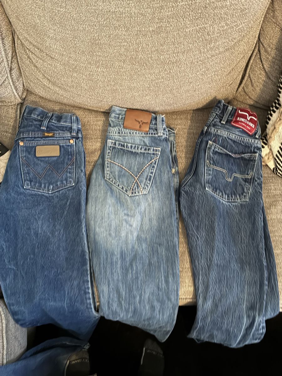 Lots of used Jeans: Wrangler, Ariat, Cinch, Kimes Ranch - Various Washes & Styles
