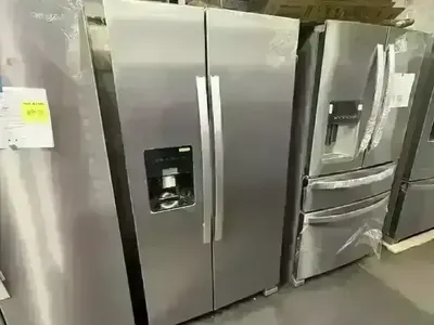 NEW WHIRLPOOL 25 C FT STAINLESS SIDE BY SIDE