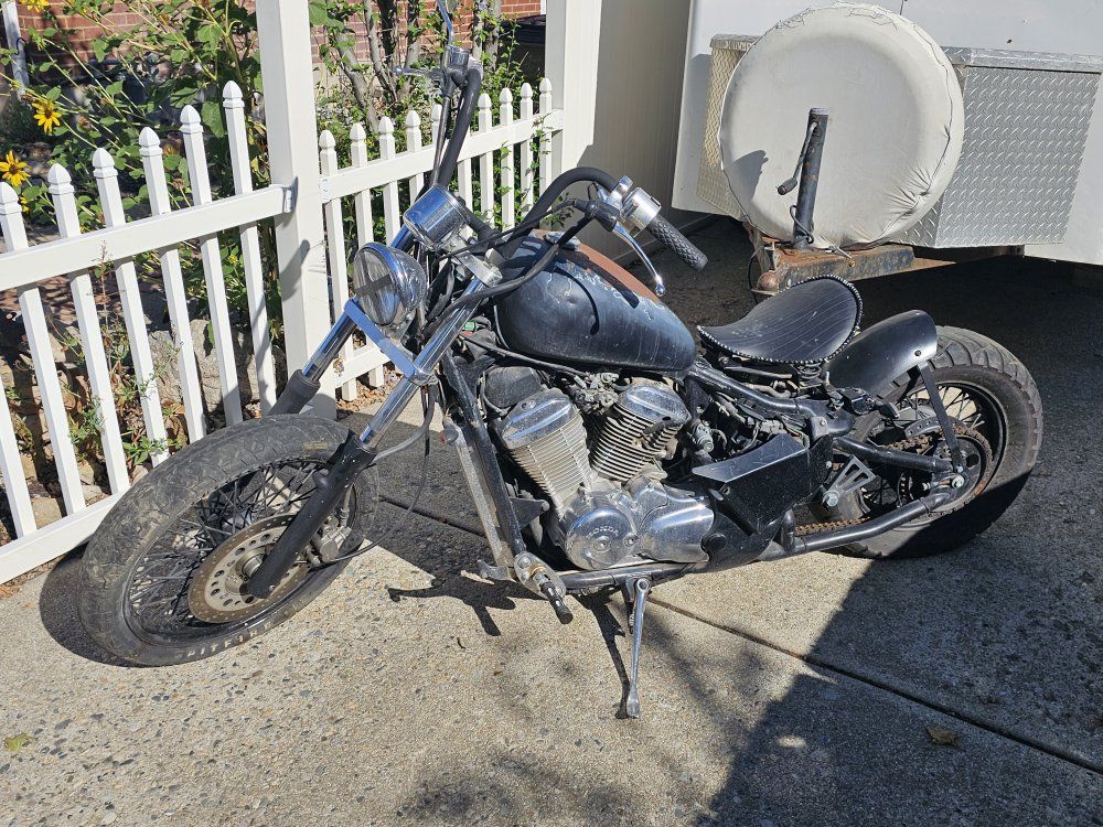 1997 Honda Shadow VT600CD Custom Bobber Motorcycle - Project/Parts