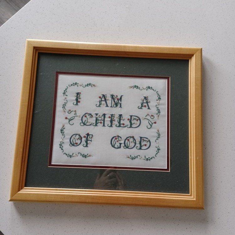 I am a child of God embroidery